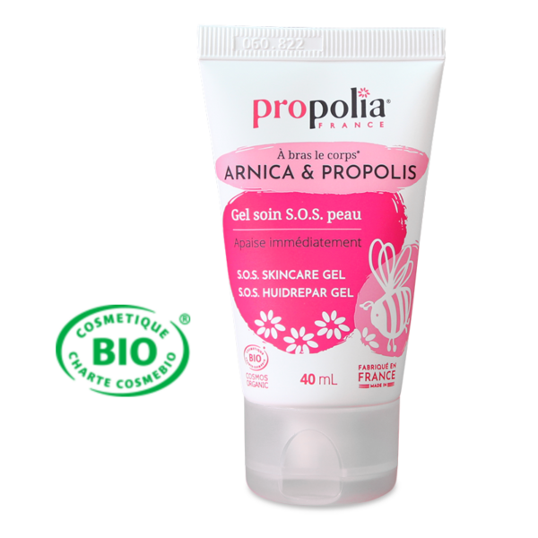 Propolia Gel soin SOS peau arnica certifié bio Arnica & Gel Propolis www.chitin.online