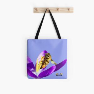 CHitin Biene blau / Swiss Artwork Photography Tasche