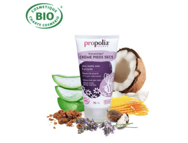 Crème pieds secs certifiée Bio Propolia