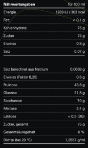 Nährwertangaben für 3454 MOUNTAIN ESSENCE - Quite